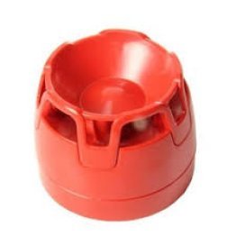 Sirena convenzionale di colore rosso, completa di