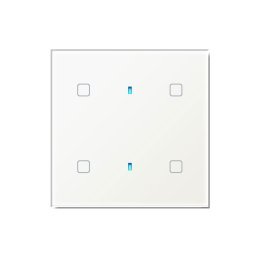 Qubik elettronica tastiera 4 pulsanti 80x80 traspa