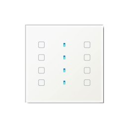 Qubik elettronica tastiera 8 pulsanti 80x80 traspa