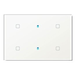 Qubik elettronica tastiera 4 pulsanti 120x80 trasp