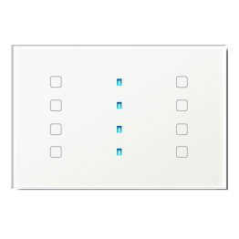 Qubik elettronica tastiera 8 pulsanti 120x80 trasp