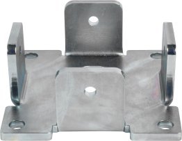 Base 80x80x4 mm - acciaio - zincatura galvanica