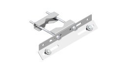 Supporto con staffa 400 mm inclinata a 45° revers