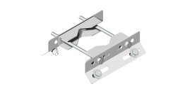 Supporto con doppia staffa 230 mm inclinata a 45°