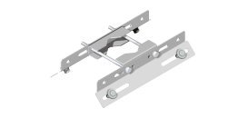 Supporto con doppia staffa 400 mm inclinata a 45°