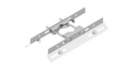 Supporto con doppia staffa 500 mm inclinata a 45°