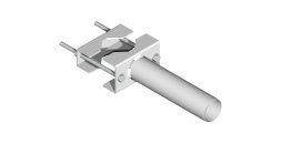 Supporto da palo sbraccio pesante Ø 60x250 mm - p