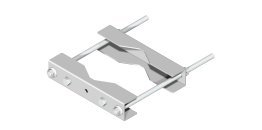 Coppia ganasce 250x50x45 mm per pali Ø 60 ÷ 200