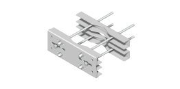 Supporto pesante con staffa 380x140x2 mm - interas