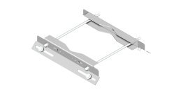 Supporto con doppia staffa 500 mm inclinata a 45°