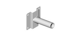 Supporto da parete sbraccio Ø 60x250 mm inclinato