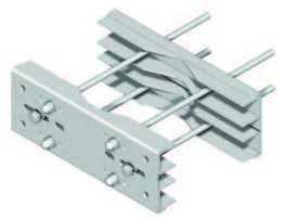 Supporto pesante con doppia staffa 380x140x4 mm -