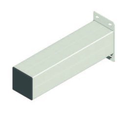 Supporto contenitore a sbraccio in alluminio bianc