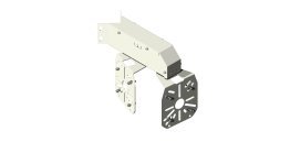 Supporto ad angolo/parete per 2/3 telecamere con v