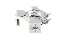 Supporto a ganasce multi telecamera per pali Ø 60