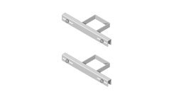 Coppia staffe frontali l 400 mm - interasse di fis