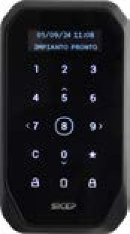 Tastiera capacitiva filare con display da esterno