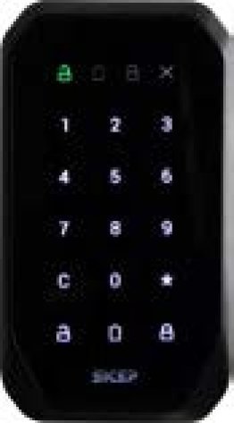 Tastiera capacitiva radio da esterno ip64 nera