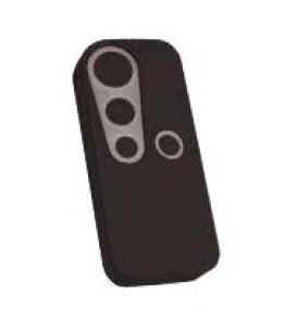 Ego 433 trasmettitore 4 canali black