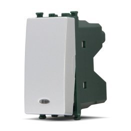 Pulsante spia (10a-250v) t2 665a alluminio