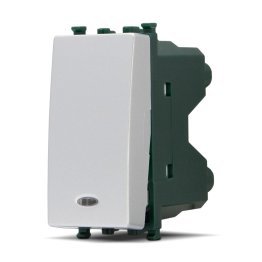 Deviatore spia t2 663a alluminio