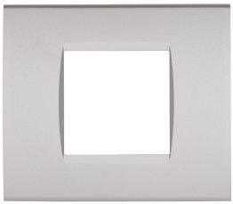 Placca tecnopol. art 8002-04 2p grigio chiaro