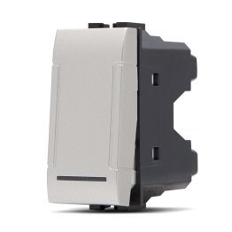 Interruttore unipolare (16a-250v) art 801a allumin