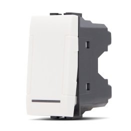 Interruttore unipolare (16a-250v) art 801b bianco