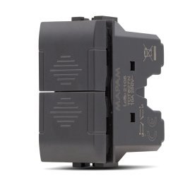 Doppio pulsante (10a-250v) art 827n nero -