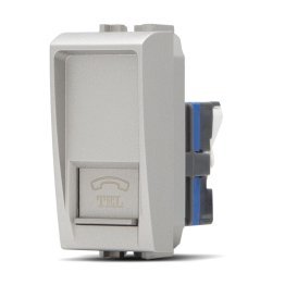 Presa telefono t1 828a alluminio