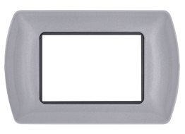Placca metallo t1 8803-25 3p grigio