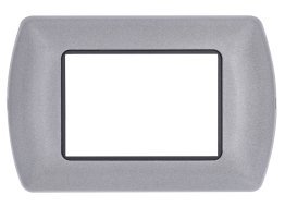 Placca metallo t1 8803-29 3p platino