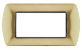 Placca metallo t1 8804-06 4p oro spazz.