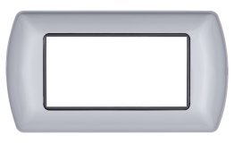 Placca metallo art 8804-07 4p grigio chiaro