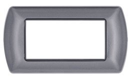 Placca metallo t1 8804-26 4p antracite