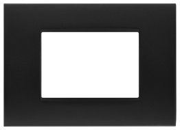 Placca metallo cbm7003-2 vip 3p nero