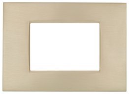 Placca metallo t4 cbm7003-6 3p champagne