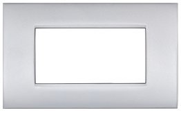 Placca metallo t4 cbm7004-3 4p silver