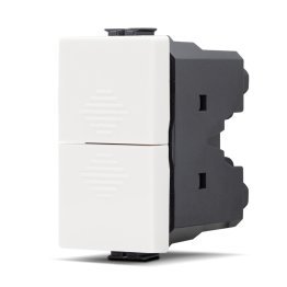 Doppio pulsante (10a-250v) joy 522b bianco
