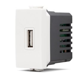 Presa usb (5v=2a 265v) joy 529b bianco