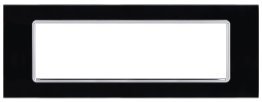 Placca vetro art 8007bl-2 7p nero