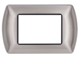 Placca metallo t1 8803-05 3p argento