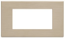 Placca tecnopol. spazz. m6004sl-13 gem 4p champagn