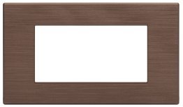 Placca tecnopol. spazz. m6004sl-14 gem 4p bronzo