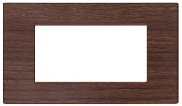 Placca tecnopol. spazz. m6004sl-3 gem 4p ciliegio