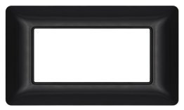 Placca tecnopol. t3 m8004-02 4p nero