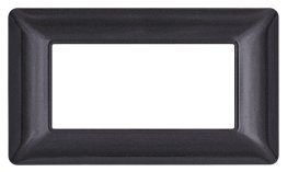 Placca tecnopol. t3 m8004-10 4p nero bistrÒ