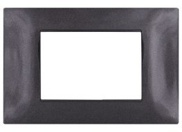 Placca tecnopol. gem 6003-02 3p nero
