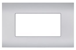 Placca tecnopolimero sun-t5 4p r9004-9 silver