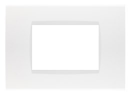 Placca soft-touch art-t1 3p 8003st-1 bianco